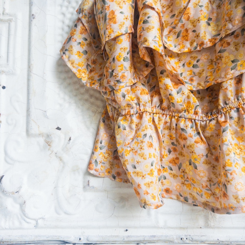 Floral Ruffle Tiered Cami - Picture 2 of 6